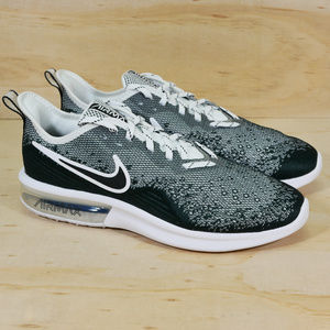 Nike Air Max Sequent 4 Black White Shoes NEW